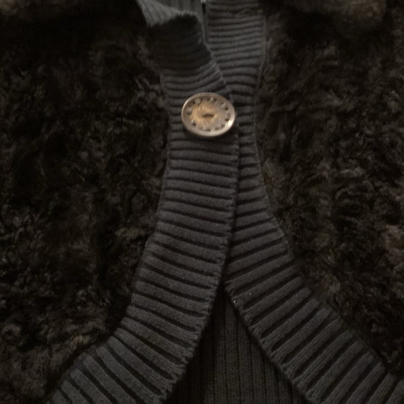 outdoor edition by PARKHURST, cropped faux fur with a sweater vest,size S/P - Picture 8 of 10